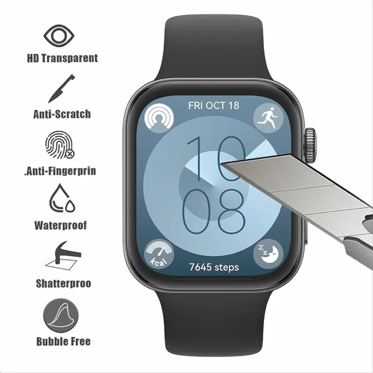 Für Huawei Watch Fit 3 Kratzfester Film TPU 3D Smartwatch-Bildschirmschutz