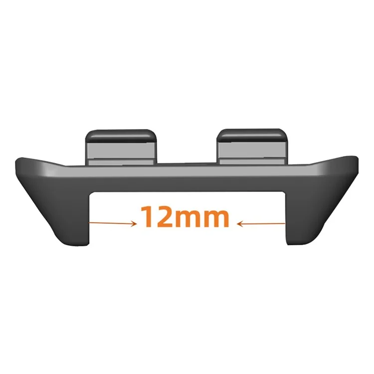 For Honor Band 9 1 Pair Watch Band Connector 12mm Metal Adapter Watch Strap Accessories - Black