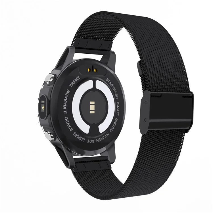 P8 1.3-inch Color Full Touch Screen Waterproof Health Monitoring Bluetooth Smart Watch - Black