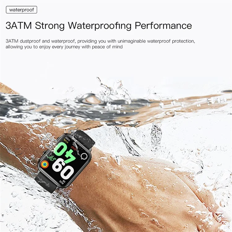 Q19 Pro Max Bluetooth Calling Smart Watch Heart Rate Sleep Monitoring Fitness Tracker Smart Bracelet - Preto