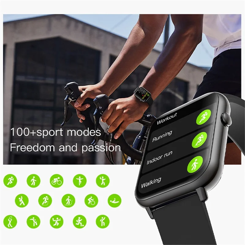 Q19 Pro Max Bluetooth-compatible Calling Smart Watch Heart Rate Sleep Monitoring Fitness Tracker Smart Bracelet - White