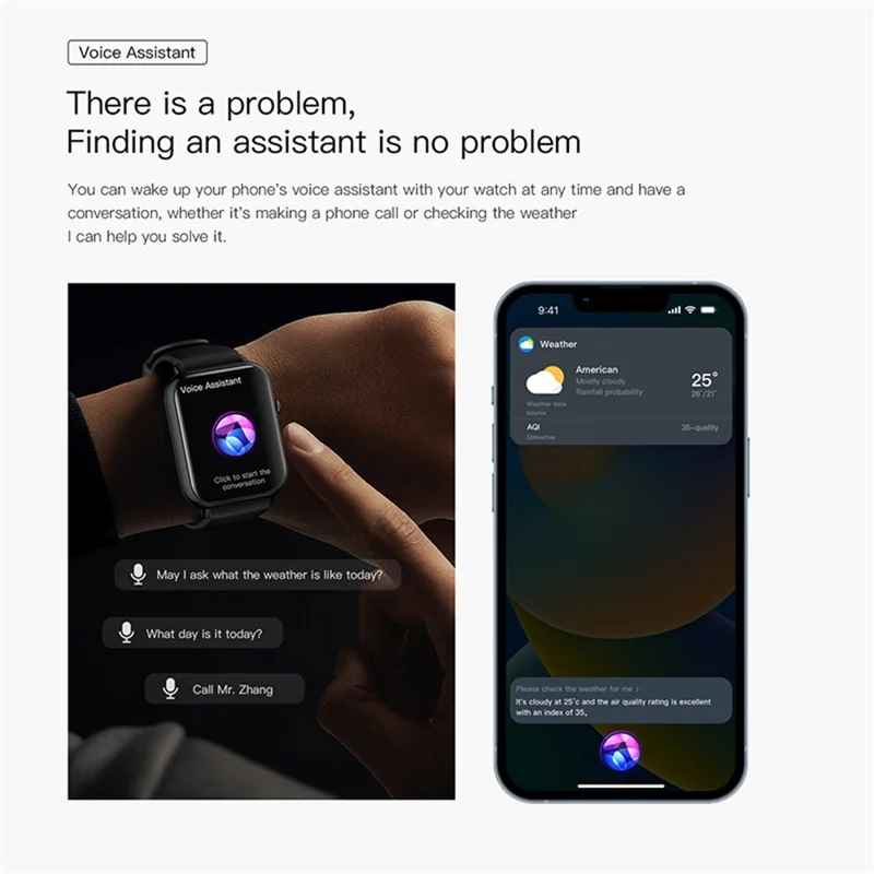 Q19 Pro Max Bluetooth-compatible Calling Smart Watch Heart Rate Sleep Monitoring Fitness Tracker Smart Bracelet - White