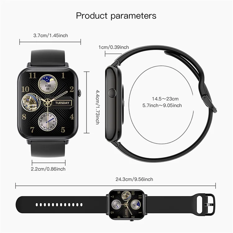 Q19 Pro Max Bluetooth Aufrufen Smart Watch Heart Free Sleep Monitoring Fitness Tracker Smart Bracelet - Orange