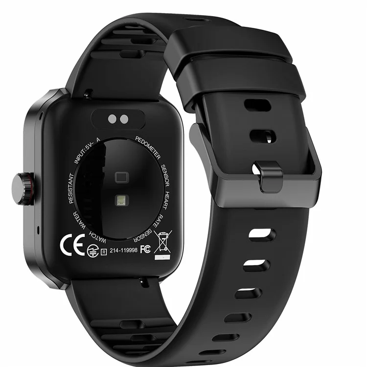 NX22 AMOLED Square Touch Screen Smart Watch GPS Health Monitoring Sport Watch - Negro