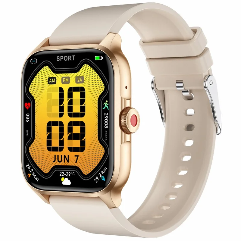 QX15 Realtek Chip 1.85 Pulgadas TFT Blood Oxygen Monitor Bluetooth Smart Watch - Oro
