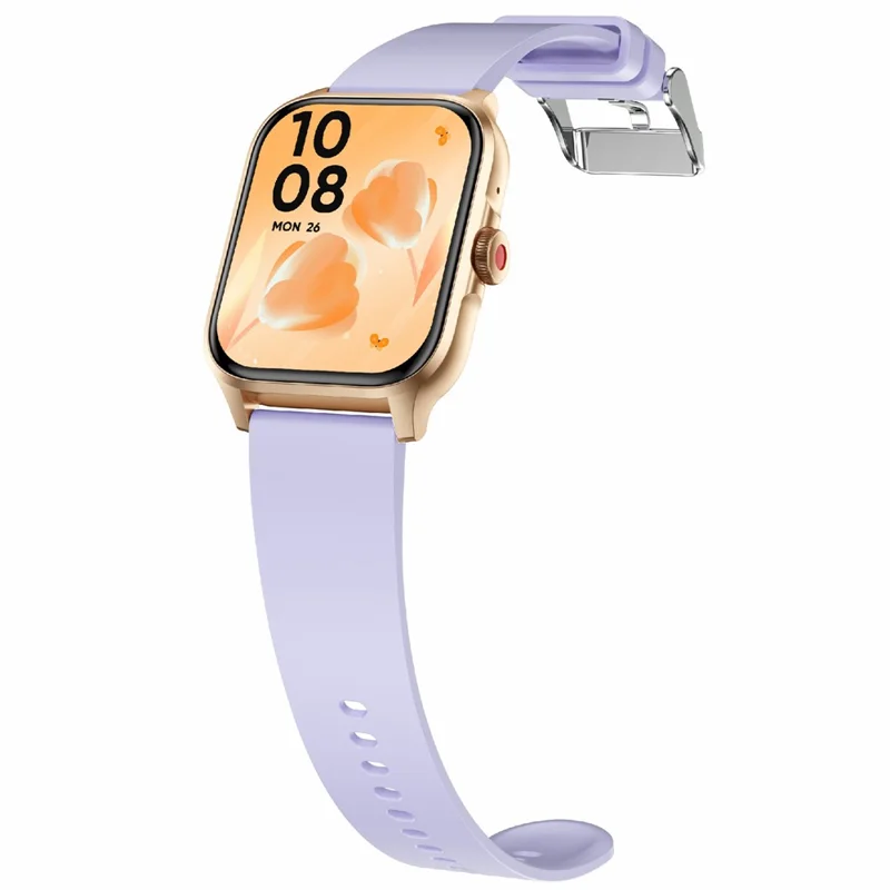 QX15 Realtek Chip 1.85-inch TFT Screen Blood Oxygen Monitor Bluetooth-compatible Smart Watch - Purple