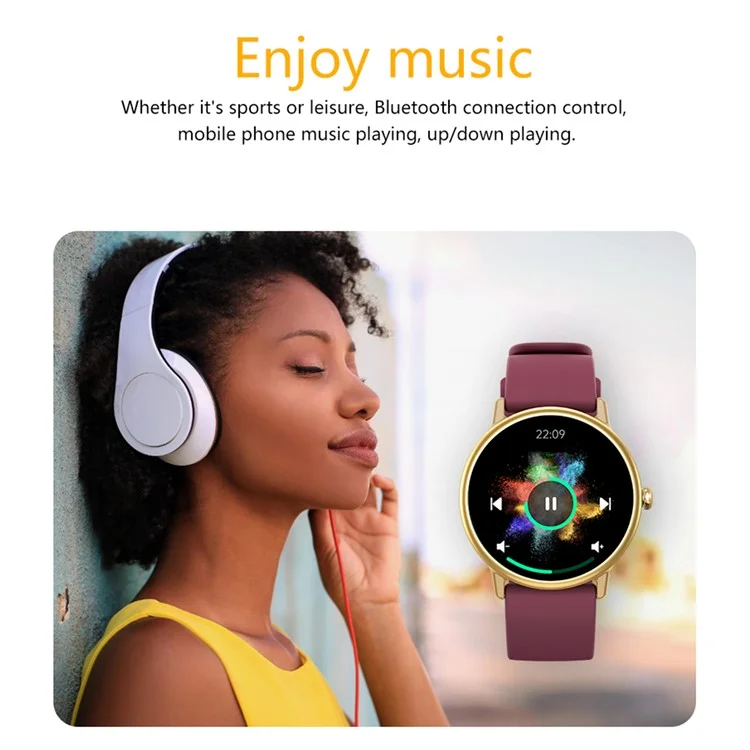 Y86 Sports Smart Watch 1.43-Zoll AMOLED-Bildschirm Herzfrequenz-Blutsauerstoffmonitor, Silikonarmband - Schwarz
