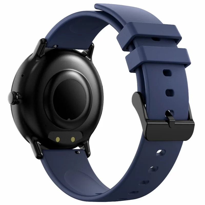 Montre connectée Y86 Sports 1,43 pouces AMOLED Fréquence cardiaque Oxygène sanguin, Bracelet en silicone - Bleu
