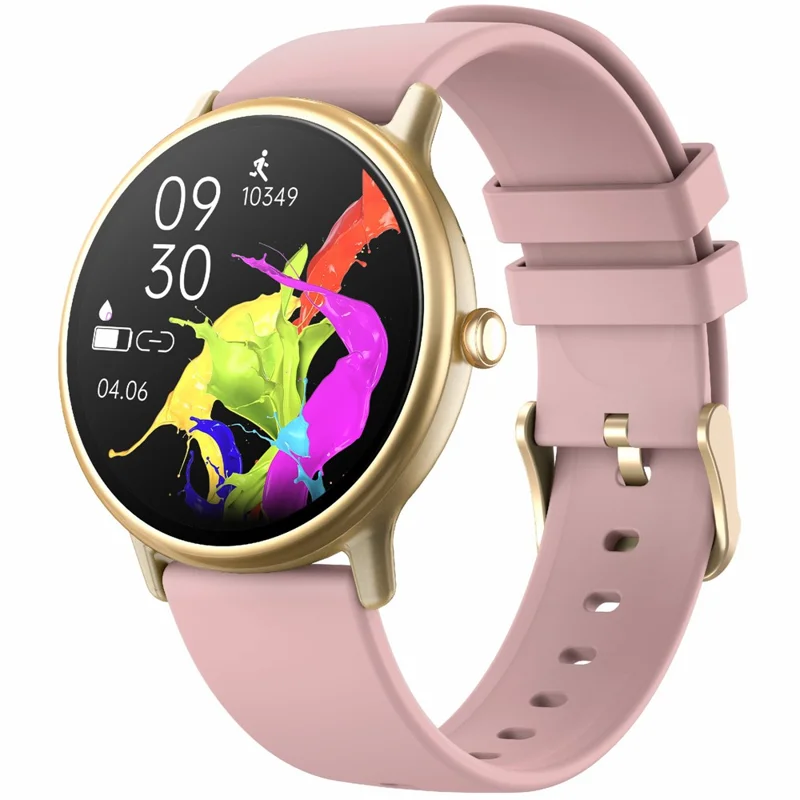 Y86 Sports Smart Watch 1.43-inch AMOLED Screen Heart Rate Blood Oxygen Monitor, Silicone Strap - Pink