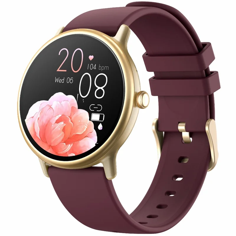 Y86 Sports Smart Watch 1.43-inch AMOLED Screen Heart Rate Blood Oxygen Monitor, Silicone Strap - Purple