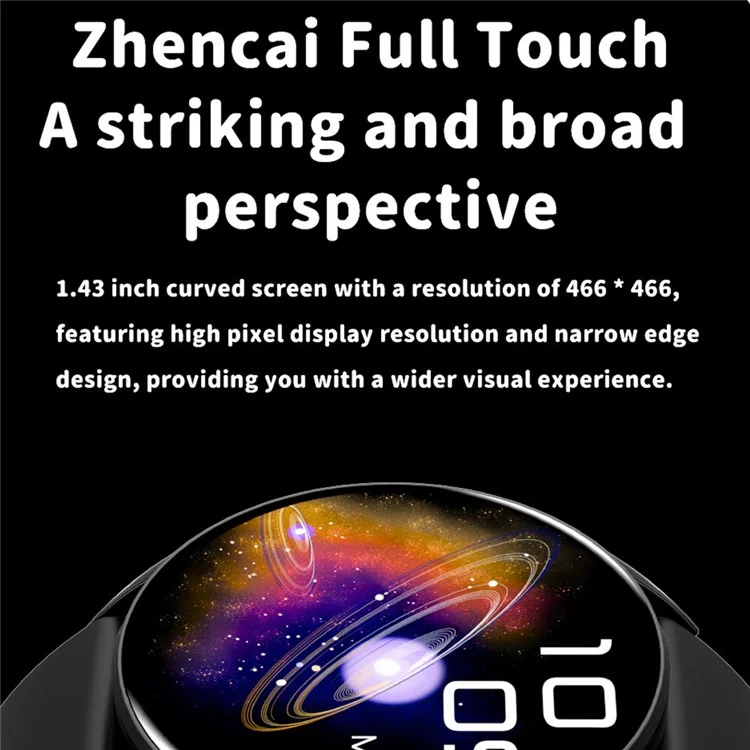 Y85 Round Smart Watch Bluetooth-compatible Call Music Heart Rate Body Temperature Health Monitoring Sports Watch - Purple