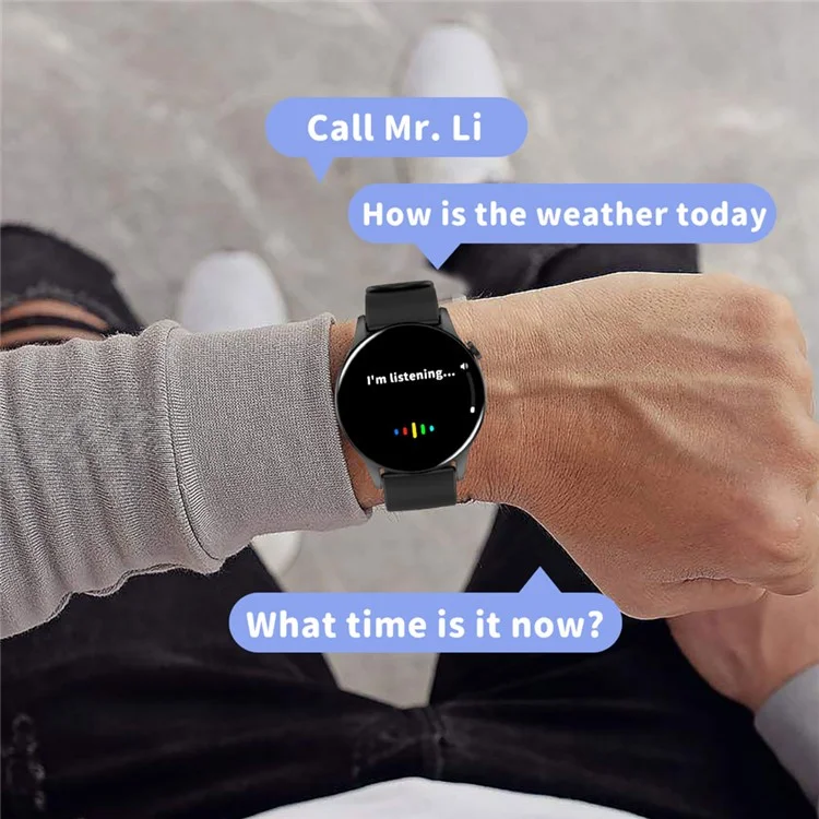 Y85 Round Smart Watch Bluetooth-compatible Call Music Heart Rate Body Temperature Health Monitoring Sports Watch - Purple