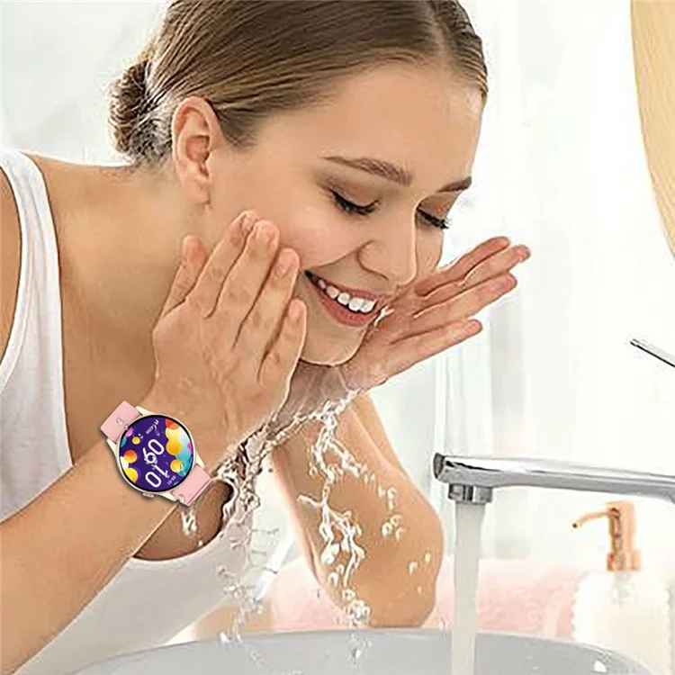 Y85 Round Smart Watch Bluetooth-compatible Call Music Heart Rate Body Temperature Health Monitoring Sports Watch - Purple