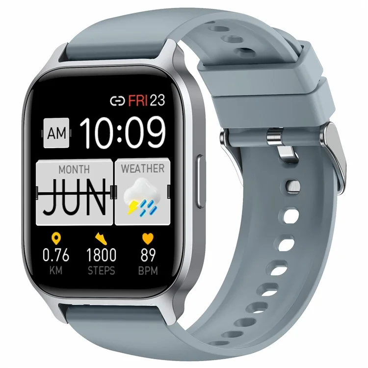 Y3 Smart Watch Bluetooth-compatible Call Heart Rate Monitor 1.85-inch HD Screen Sports Watch - Grey