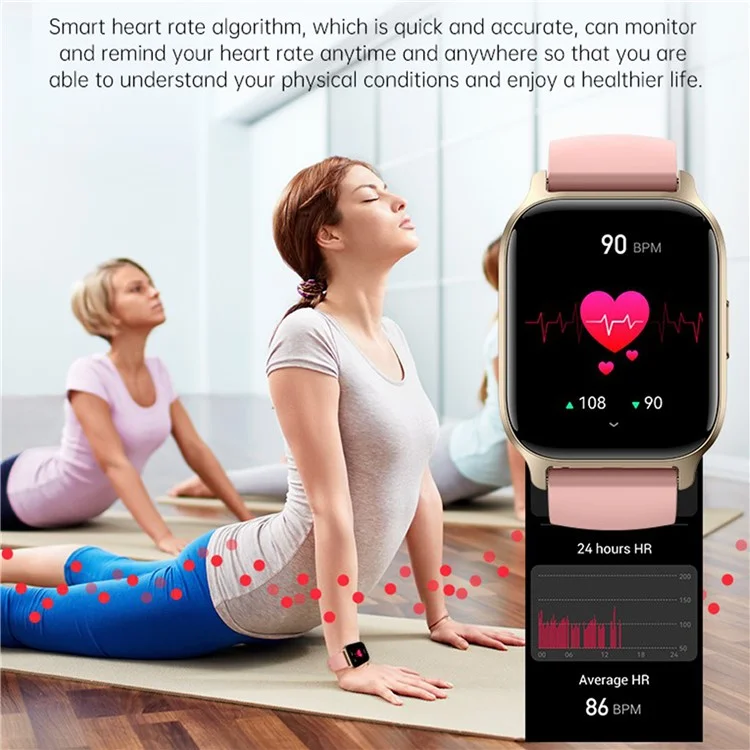 Y3 Smart Watch Bluetooth-compatible Call Heart Rate Monitor 1.85-inch HD Screen Sports Watch - Grey