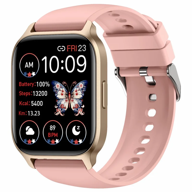 Y3 Smart Watch Bluetooth-compatible Call Heart Rate Monitor 1.85-inch HD Screen Sports Watch - Pink