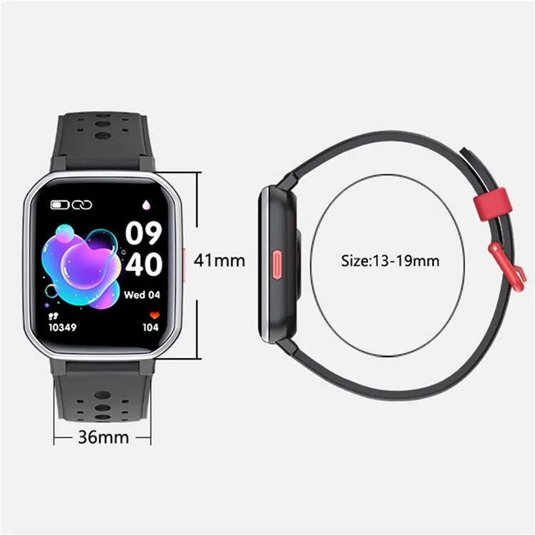 H79 Built-in 5 Games Children Smart Watch Heart Rate Sleep Monitor Sports Watch - Purple
