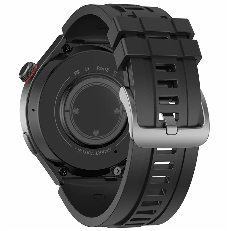 MT78 1.43-inch AMOLED Smart Watch Bluetooth-compatible Calling Heart Rate Blood Pressure Monitoring Sports Watch - Black