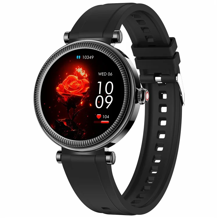 CF37 Women Smart Watch Menstrual Cycle Reminder Health Monitoring Bluetooth-compatible Call Smart Bracelet - Black