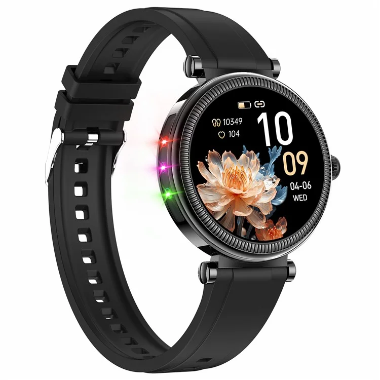 CF37 Women Smart Watch Menstrual Cycle Reminder Health Monitoring Bluetooth-compatible Call Smart Bracelet - Black