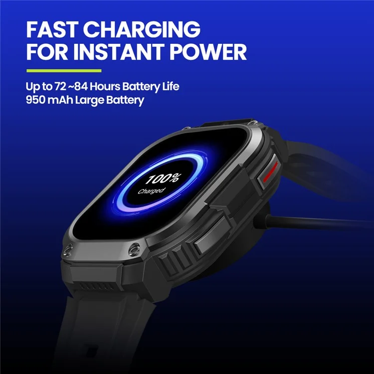 ZEBLAZE Thor SQ 2.13-inch AMOLED Screen Video Calls 4G Smart Watch, 2+16GB