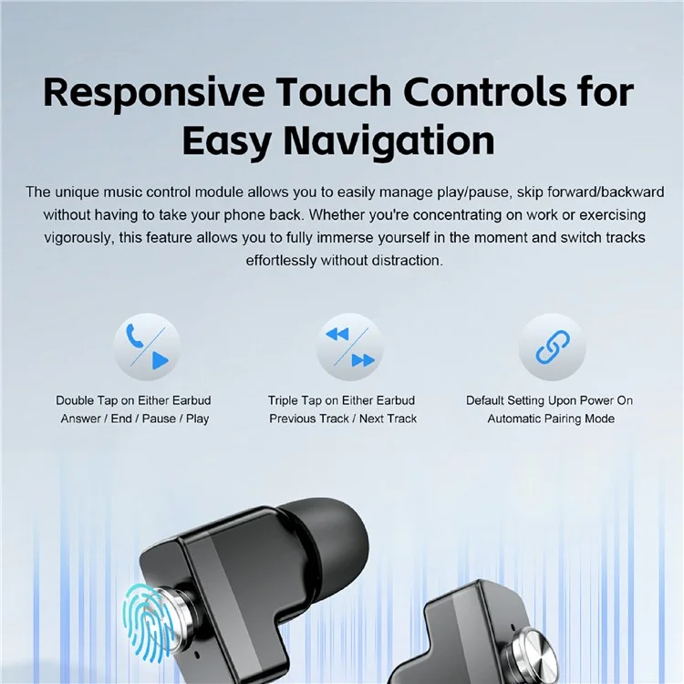 GT95 Smart Watch Earphone Bluetooth-compatible Call 1.53 inch Screen Fitness Tracker Heart Rate Monitor - Silver