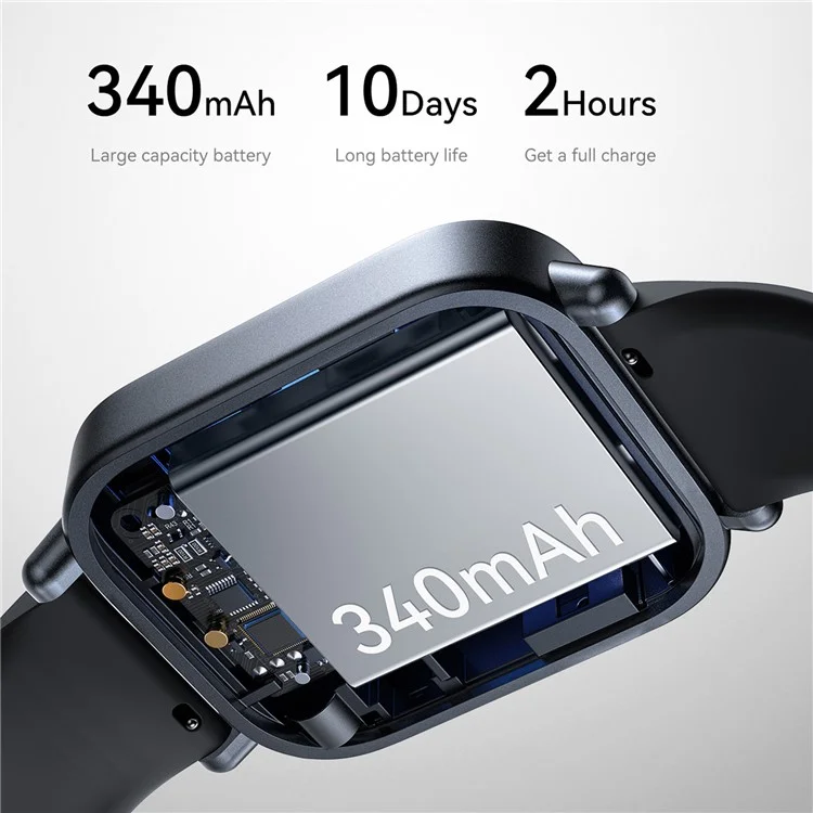 JOYROOM Fit-Life JR-FT3S 1.96-inch Bluetooth-compatible Call Smart Watch Heart Rate Health Monitoring Sports Watch - Tarnish