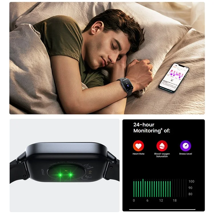 JOYROOM Fit-Life JR-FT3S 1.96-inch Bluetooth-compatible Call Smart Watch Heart Rate Health Monitoring Sports Watch - Tarnish