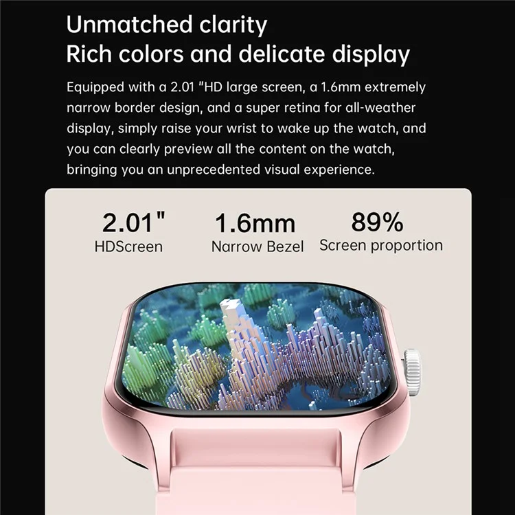 Z49 gtS4 2.01-inch Screen Smart Watch Bluetooth-compatible Call Heart Rate Sleep Health Monitoring Sports Watch - Black