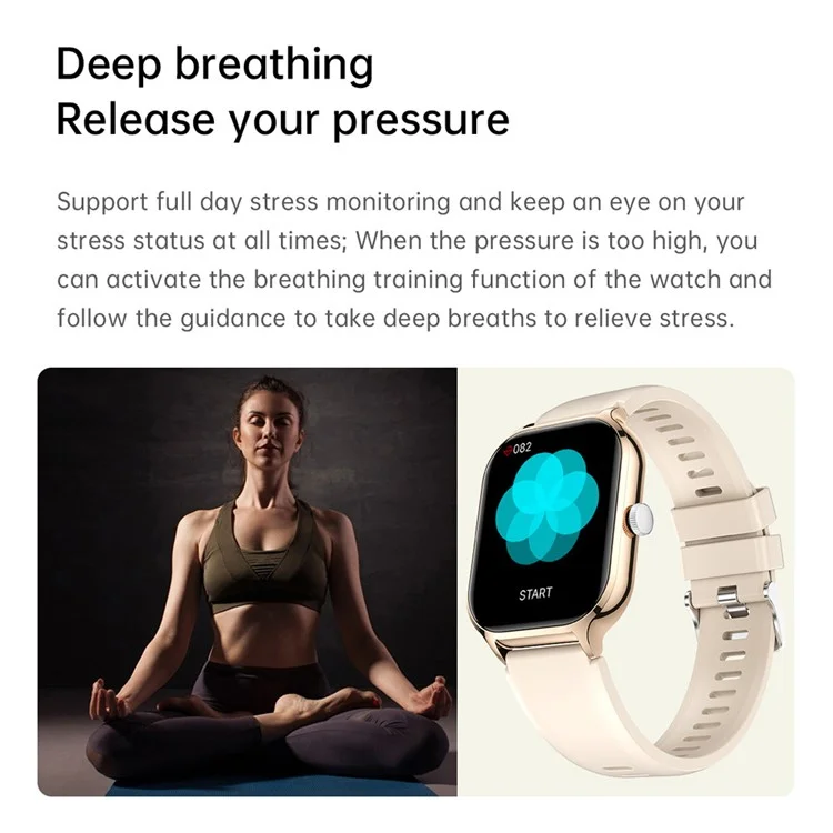 Z49 gtS4 2.01-inch Screen Smart Watch Bluetooth-compatible Call Heart Rate Sleep Health Monitoring Sports Watch - Black