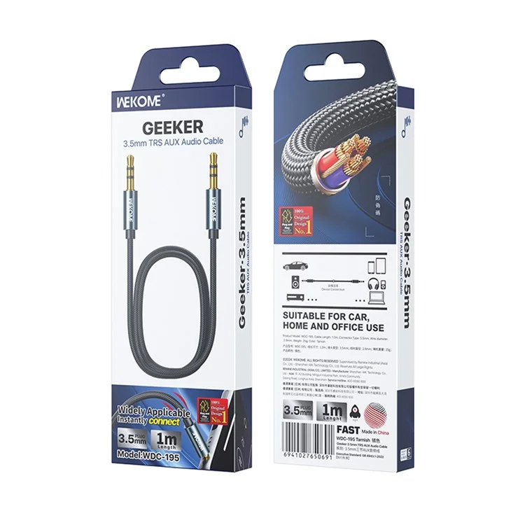 WEKOME WDC-195 3,5-mm-AUX-Audiokabel