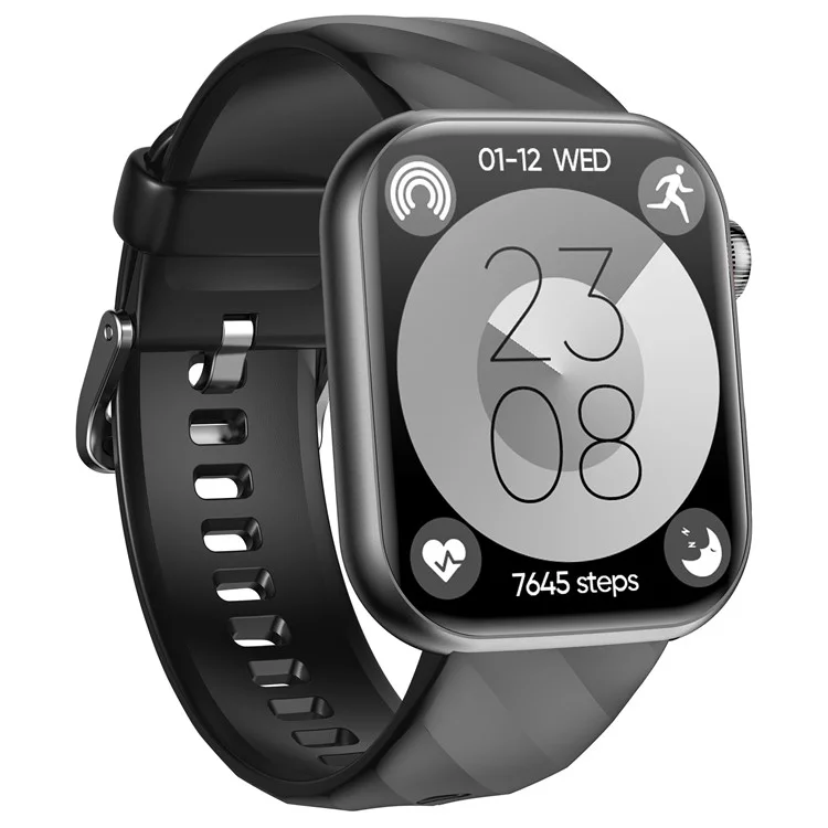 MT500 Smart Watch Amoled Screen Ekg Herzfrequenzmonitor Bluetooth Call Armband - Schwarz