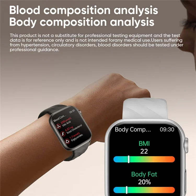 MT500 Smart Watch Amoled Screen Ekg Herzfrequenzmonitor Bluetooth Call Armband - Schwarz