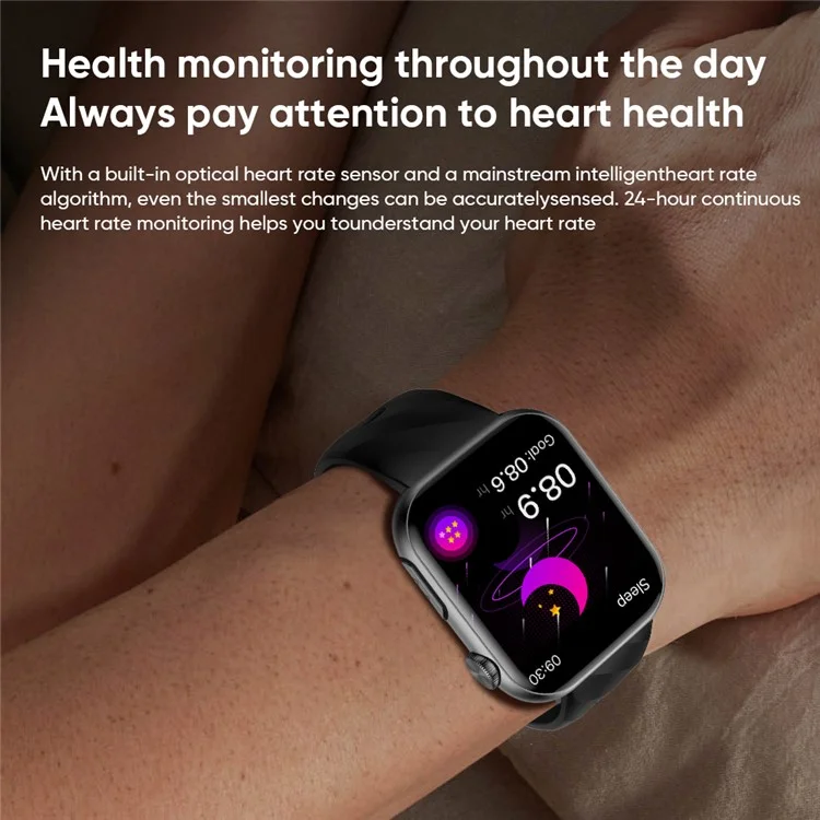 MT500 Smart Watch Amoled Screen Ekg Herzfrequenzmonitor Bluetooth Call Armband - Schwarz