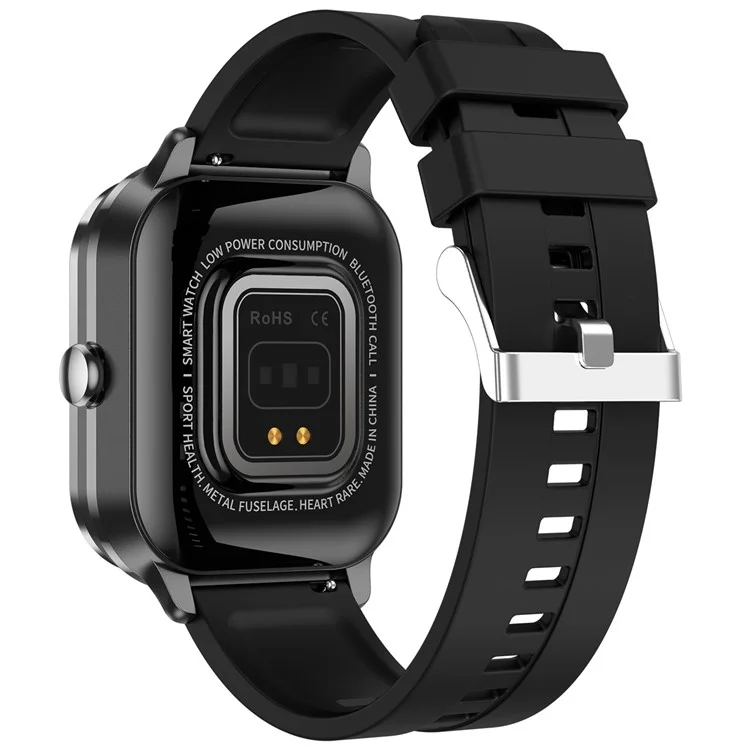 Auricolare Bluetooth D8 Pro 2-in-1 Smartwatch per monitoraggio della salute, chiamata Bluetooth, Orologio sportivo, Cinturino in silicone - Nero