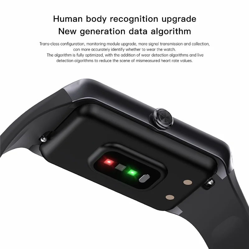 Montre connectée C82 de 1,47 pouce - Fréquence cardiaque, tension artérielle, température corporelle, surveillance de la santé, bracelet de sport - Starlight