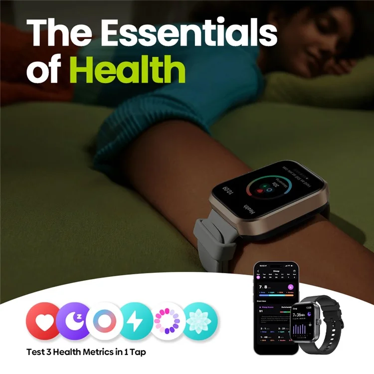ZEBLAZE Beyond 3 Plus 1.78-inch AMOLED Screen Bluetooth-compatible Call Smart Watch Health Monitoring Sports Watch - Black
