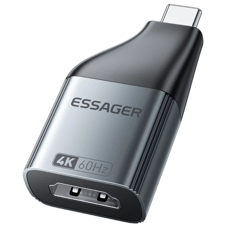 ESSAGER HDMI to Type-C 4K 60Hz HD Video Adapter Aluminum Alloy Converter