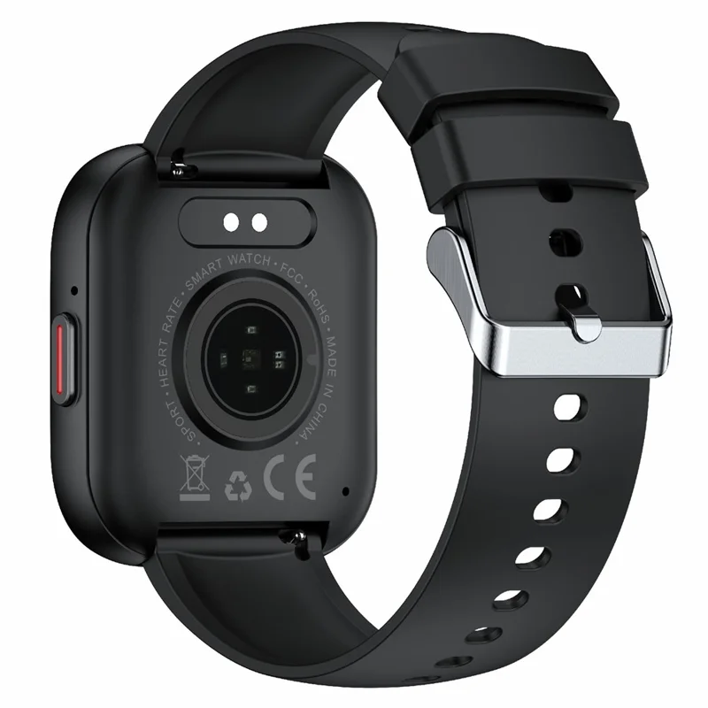 P114 Écran de 1,85 Pouce Bluetooth Call Smart Watch Smart Care Sheat Surveillance Sports Sports Watch - Noir