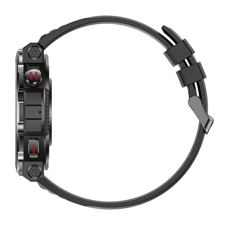 MK68 1.43-inch AMOLED Screen Bluetooth-compatible Call Smart Watch Health Monitoring Outdoor Sports Watch - Black