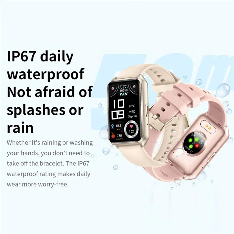 H37 1.57-inch Square Screen Bluetooth-compatible Call Smart Watch Heart Rate Blood Oxygen Monitor Sports Watch - Black