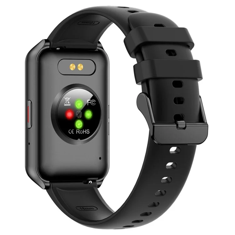 H37 1.57-inch Square Screen Bluetooth-compatible Call Smart Watch Heart Rate Blood Oxygen Monitor Sports Watch - Black