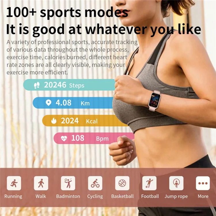 H37 1.57-inch Square Screen Bluetooth-compatible Call Smart Watch Heart Rate Blood Oxygen Monitor Sports Watch - Black
