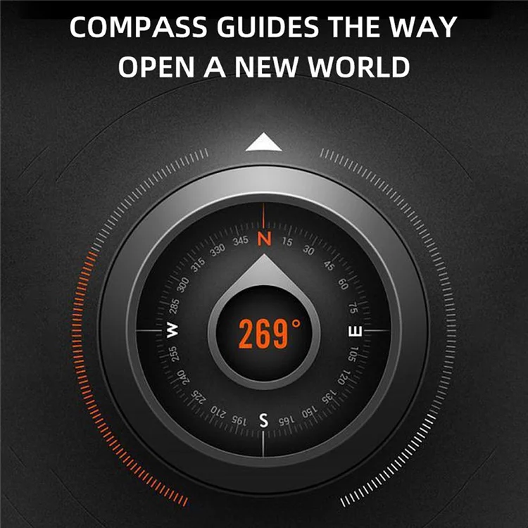 S320B 2,02 Polegadas Bluetooth Call Smart Watch Health Monitoring Compass Função de Esportes à Prova D'água