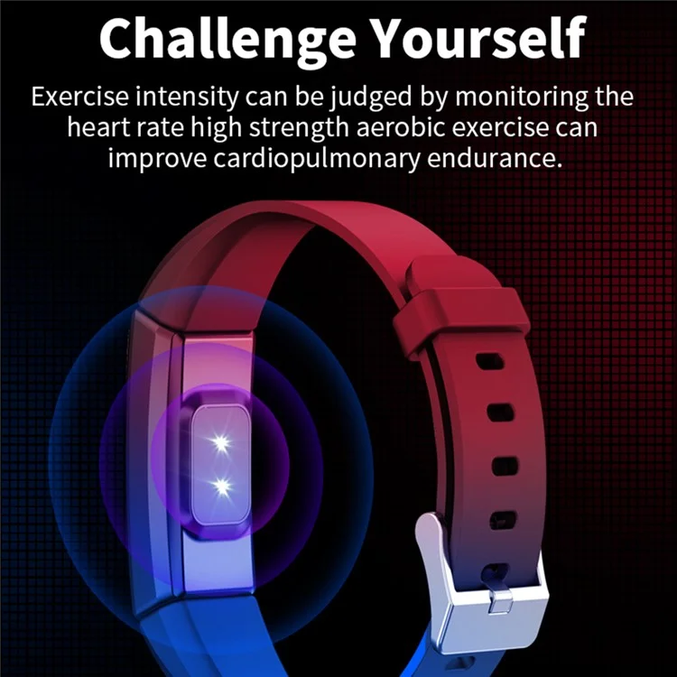 Y99 0.96-inch Smart Wristband Heart Rate Sleep Monitoring Fitness Tracker Sports Bracelet - Blue
