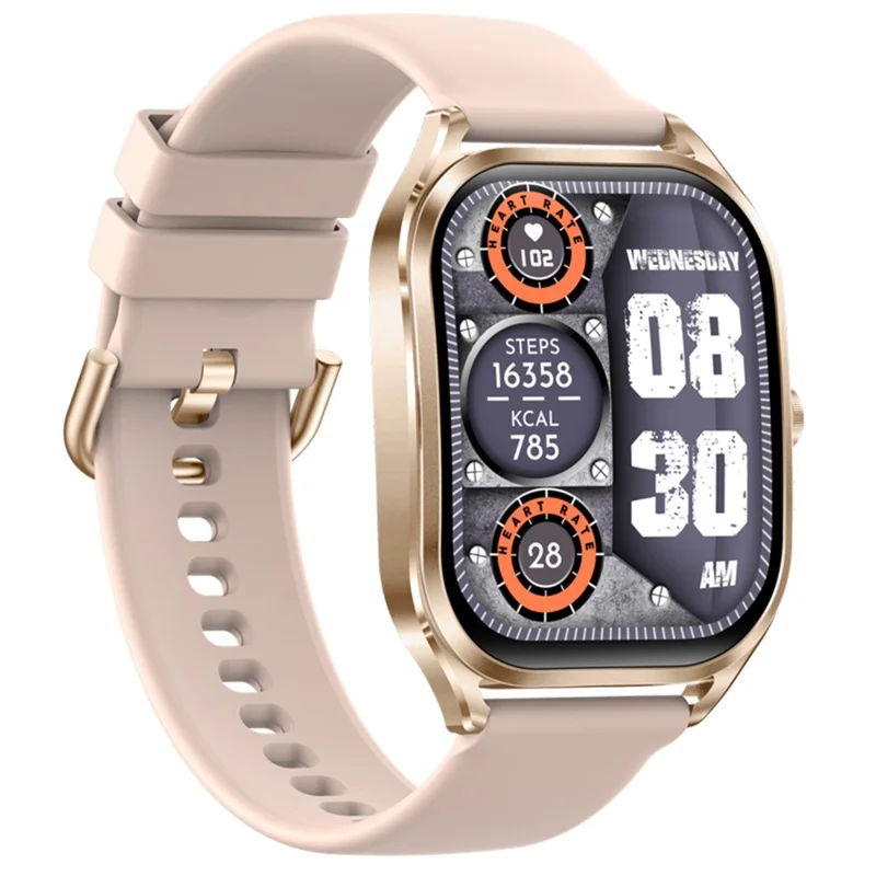 H35 2.02-inch Heart Rate Blood Pressure Monitoring Smart Watch Bluetooth-compatible Call Smart Bracelet - Gold
