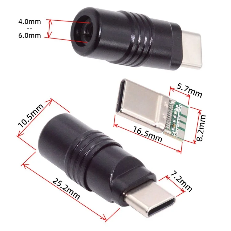 CN-026-BK USB 3.1 Type de Connecteur de Fiche Mâle de Type c - Noir