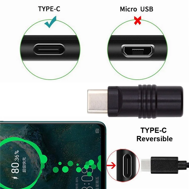 CN-026-BK USB 3.1 Type de Connecteur de Fiche Mâle de Type c - Noir