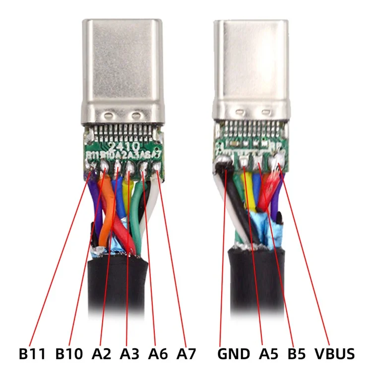 CN-026-BK USB 3.1 Type de Connecteur de Fiche Mâle de Type c - Noir