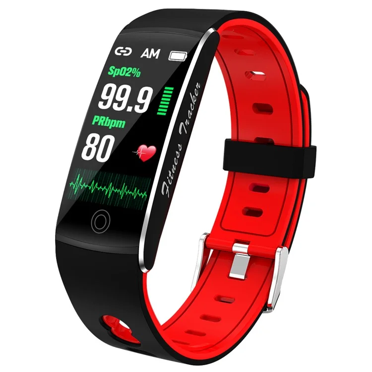 F10TA Smart Watch Heart Rate / Body Temperature Monitoring Wrist Bracelet Fitness Tracker - Red